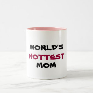 WERELD, HOTTEST, MOM-mok Tweekleurige Koffiemok