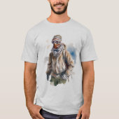 Wereld in conflict kunst illustratie t-shirt (Voorkant)