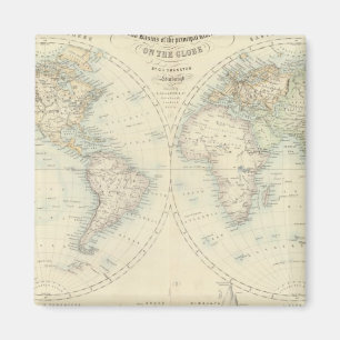 Wereld in de Hemisferes Magneet