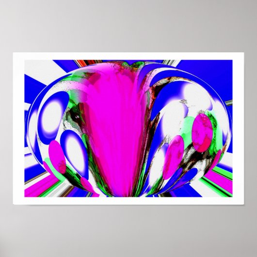 Wereld in de wereld decoratieve kunst poster (Voorkant)