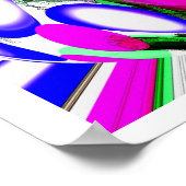 Wereld in de wereld decoratieve kunst poster (Hoek)
