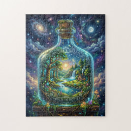 Wereld in een fles legpuzzel
