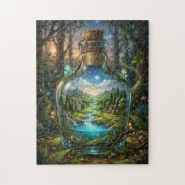 Wereld in een fles legpuzzel
