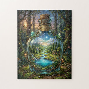 Wereld in een fles legpuzzel