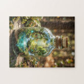 Wereld in een fles legpuzzel (Horizontaal)