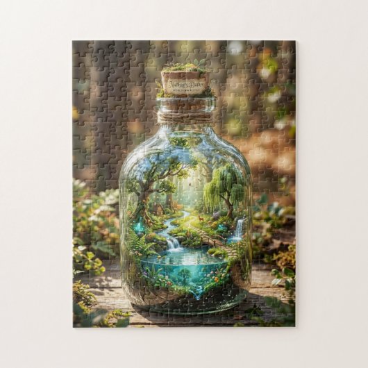 Wereld in een fles legpuzzel (Verticaal)