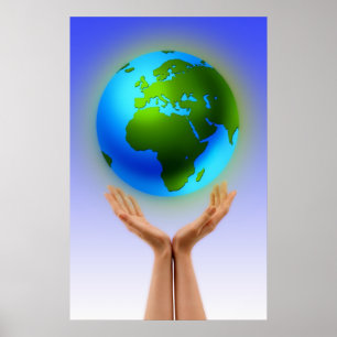 Wereld in mijn handen poster