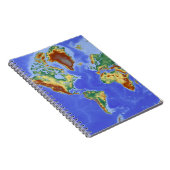 Wereld Internationale Geografische Kaart Notitieboek (Rechterzijde)