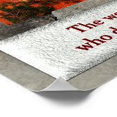 Wereld is een boek - poster (Hoek)