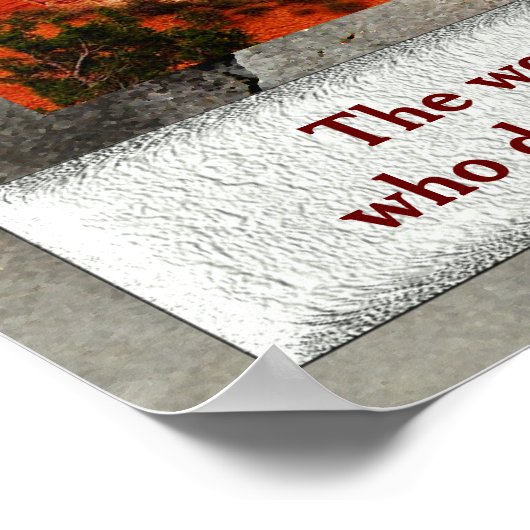 Wereld is een boek - poster (Hoek)