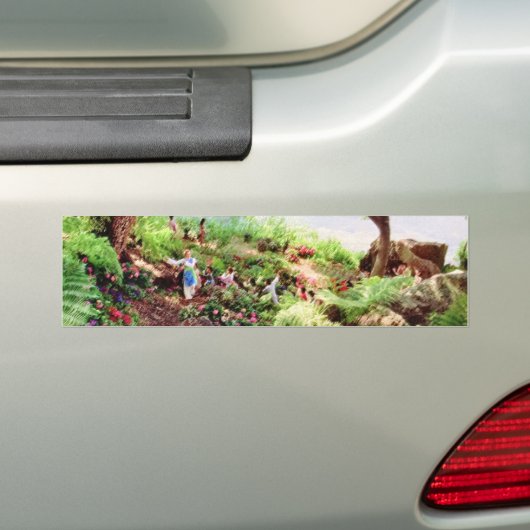 WERELD IS EEN CIRCLE Bumpersticker (Op auto)