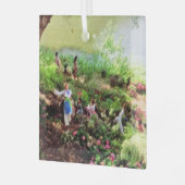 WERELD IS EEN CIRCLE Glass Ornament (Voorkant links)