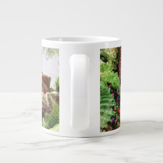 WERELD IS EEN CIRCLE Jumbo-Mok Grote Koffiekop (Achterkant)