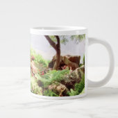 WERELD IS EEN CIRCLE Jumbo-Mok Grote Koffiekop (Rechts)