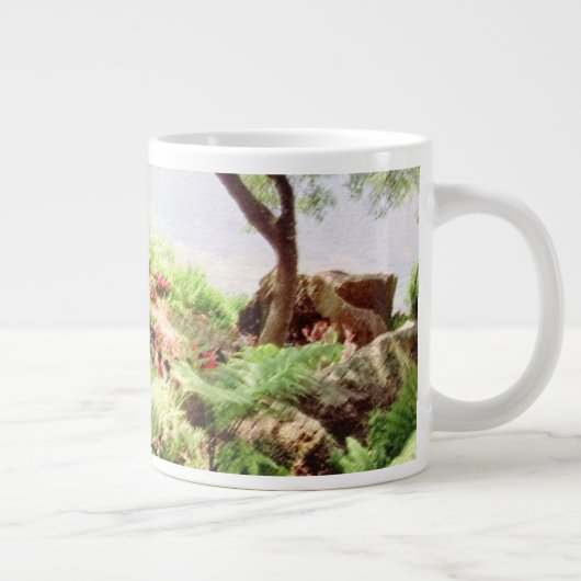 WERELD IS EEN CIRCLE Jumbo-Mok Grote Koffiekop (Rechts)