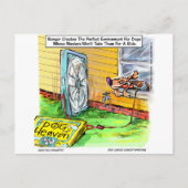 Wereld is het gelukkigst Dog Funny T - shirts Mokk Briefkaart (Voorkant)