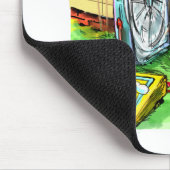 Wereld is het gelukkigst Dog Funny T - shirts Mokk Muismat (Hoek)