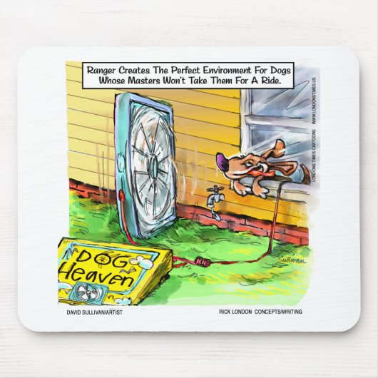 Wereld is het gelukkigst Dog Funny T - shirts Mokk Muismat (Voorkant)