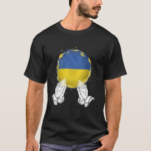 Wereld is Oekraïne Oekraïense vlag We willen vrede T-shirt