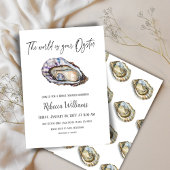 Wereld is uw Oyster Pearl Vrijgezellenfeest Kaart