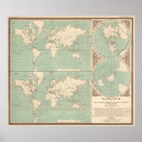  Wereld Isothermkaart (1850)