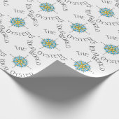 Wereld je oester cadeaupapier (Hoek)