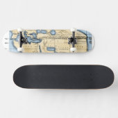 WERELD KAART: ERATOSTHENES PERSOONLIJK SKATEBOARD (Horizontaal)