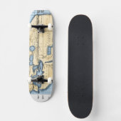WERELD KAART: ERATOSTHENES PERSOONLIJK SKATEBOARD (Voorkant)