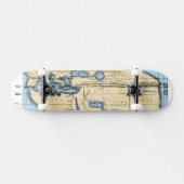 WERELD KAART: ERATOSTHENES PERSOONLIJK SKATEBOARD (Horizontaal)