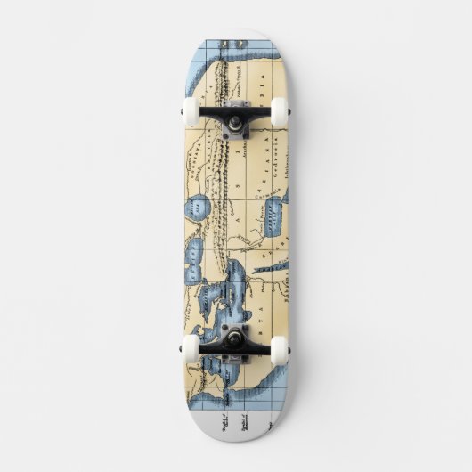 WERELD KAART: ERATOSTHENES PERSOONLIJK SKATEBOARD (Voorkant)