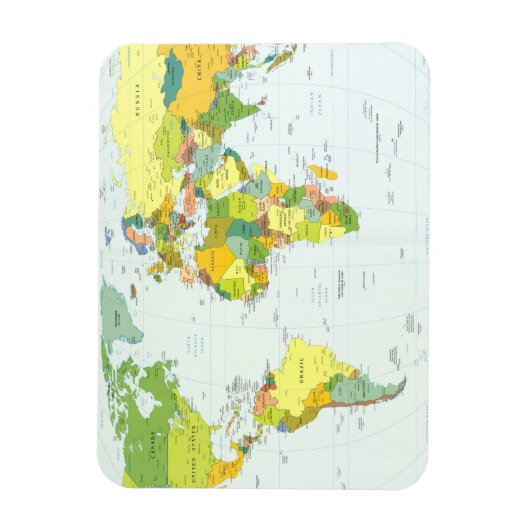 wereld+kaart+globe+land+atlas magneet (Verticaal)