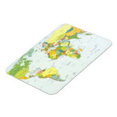 wereld+kaart+globe+land+atlas magneet (Linkerzijde)