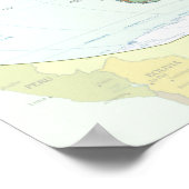 wereld+kaart+globe+land+atlas poster (Hoek)