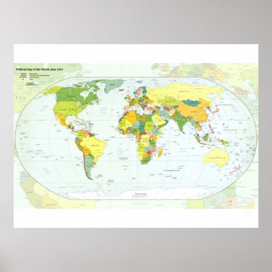 wereld+kaart+globe+land+atlas poster (Voorkant)