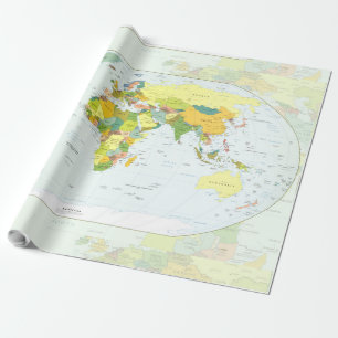 wereld+kaart+wereldbol+land+atlas cadeaupapier