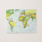wereld+kaart+wereldbol+land+atlas legpuzzel (Horizontaal)