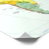 wereld+kaart+wereldbol+land+atlas poster (Hoek)