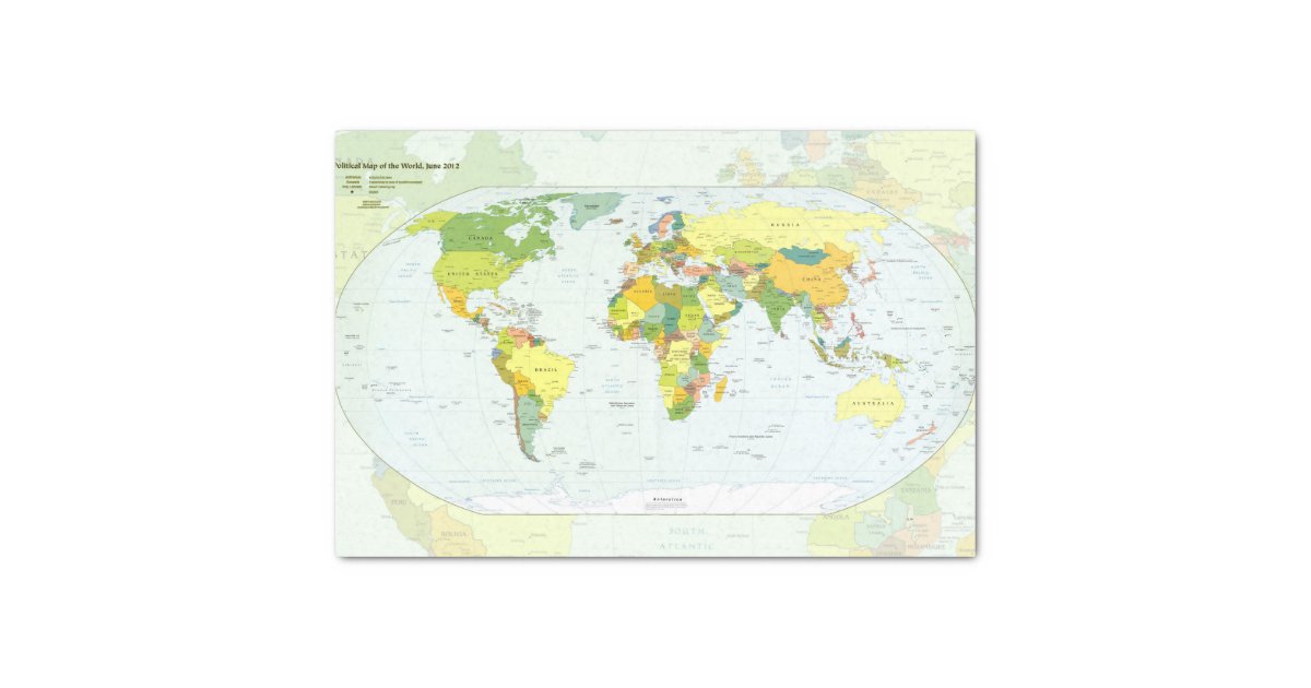 wereld+kaart+wereldbol+land+atlas tissuepapier Zazzle.nl