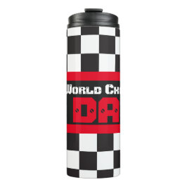 Wereld kampioen pap motorrace thermosbeker