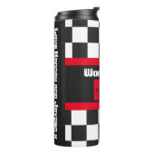 Wereld kampioen pap motorrace thermosbeker (Gedraaid links)