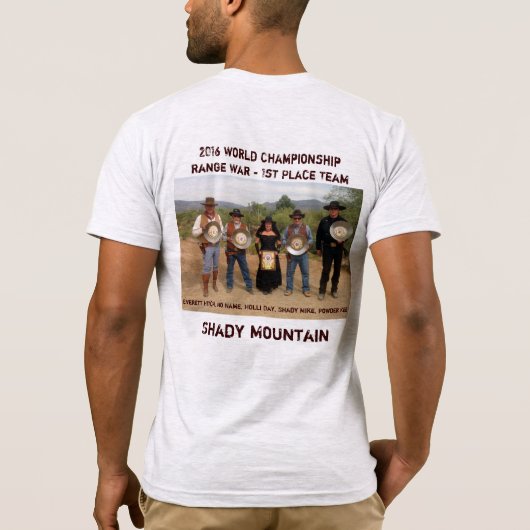 Wereld kampioenschap Waaier Oorlog T-shirt (Achterkant)