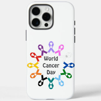Wereld Kanker Dag Borst Long Colon Lever Prostaat iPhone 16 Pro Max Hoesje