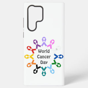 Wereld Kanker Dag Borst Long Colon Lever Prostaat Samsung Galaxy Hoesje