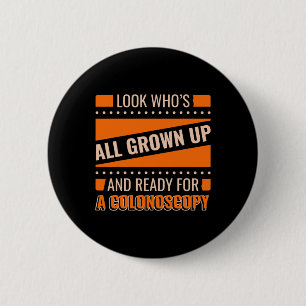 Wereld Kanker Dag Colonoscopie Ziekenhuis Design Ronde Button 5,7 Cm