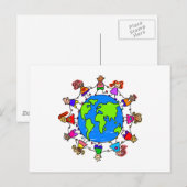 Wereld Kinder Briefkaart (Voorkant / Achterkant)