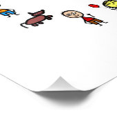 Wereld Kinder Foto Afdruk (Hoek)