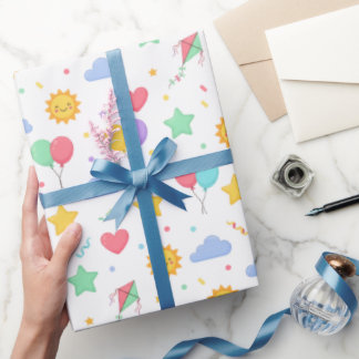 Wereld Kinderdag Inpakpapier