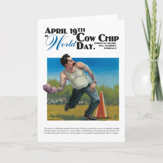 Wereld Koe Chip Dag Kaart (Voorkant)