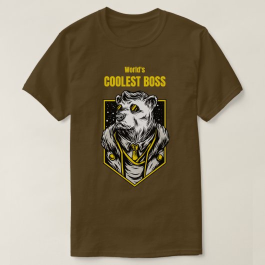 Wereld koelste baas t-shirt (Design voorkant)