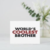 Wereld koelste broer briefkaart (Staand voorkant)